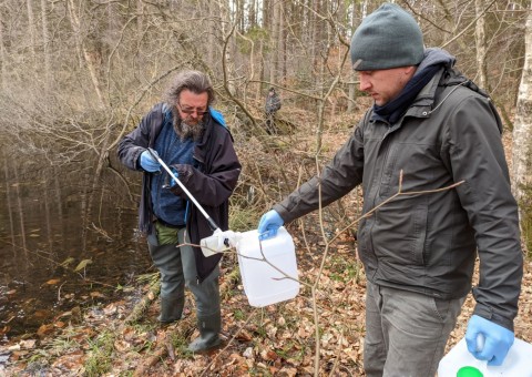 Water sampling – Przetoczyno area (Tricity Landscape Park)