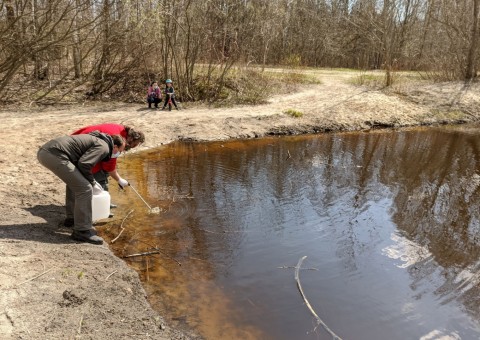 Water sampling – Majerowskie Błota, Łódź