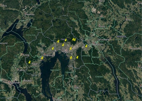 Sampling ponds in Oslo area