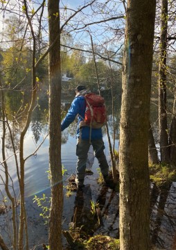 Water sampling – Tjernsrudtjernet, Oslo