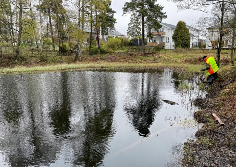 Water sampling – Lindbeckdammen, Oslo