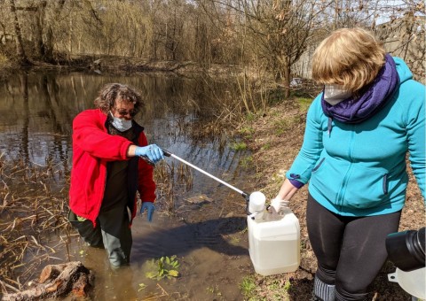 Water sampling – Zakrzówek, Kraków