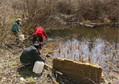 Water sampling – Zakrzówek, Kraków