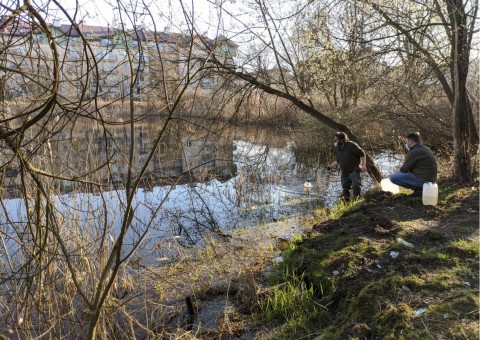 Water sampling – Szuwarowa, Kraków