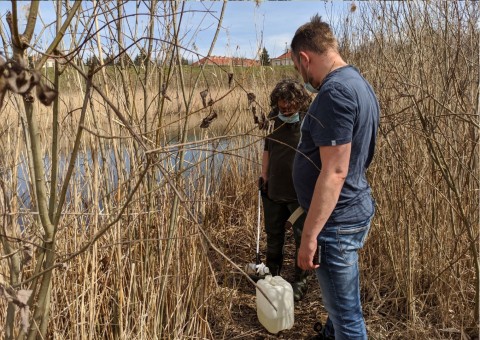 Water sampling – Nowa Huta Meadows, Kraków