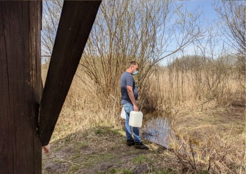 Water sampling – Nowa Huta Meadows, Kraków