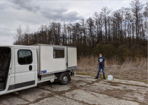 Water sampling – Niepołomice Forest