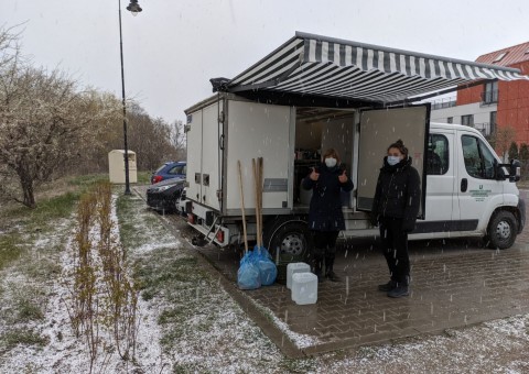 Pobieranie prób wody – Park Reagana, Gdańsk