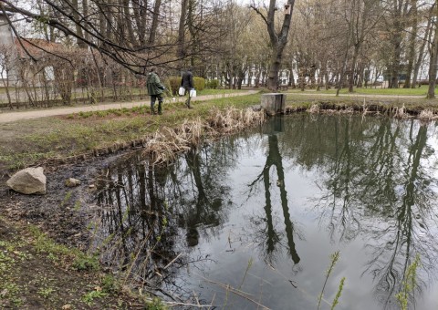 Pobieranie prób wody – Królewska Dolina, Gdańsk