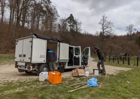 Pobieranie prób wody – okolice Gniewowa TPK