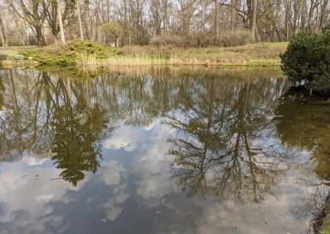 Pobieranie prób wody – Park im. ks. J. Poniatowskiego, Łódź