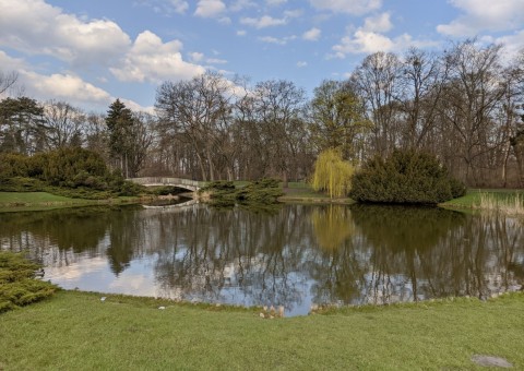 Pobieranie prób wody – Park im. ks. J. Poniatowskiego, Łódź