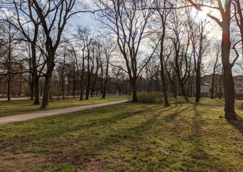 Pobieranie prób wody – Park im. ks. J. Poniatowskiego, Łódź