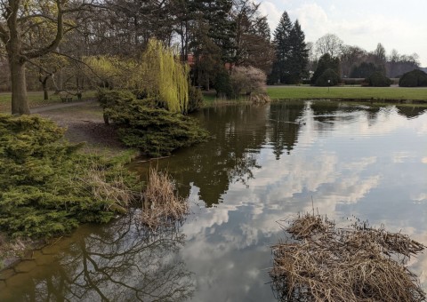 Pobieranie prób wody – Park im. ks. J. Poniatowskiego, Łódź