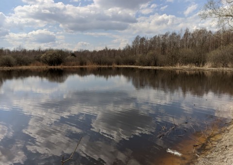 Pobieranie prób wody – Majerowskie Błota, Łódź