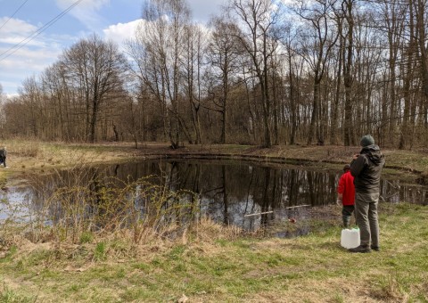 Pobieranie prób wody – Olechów (przy EC4), Łódź