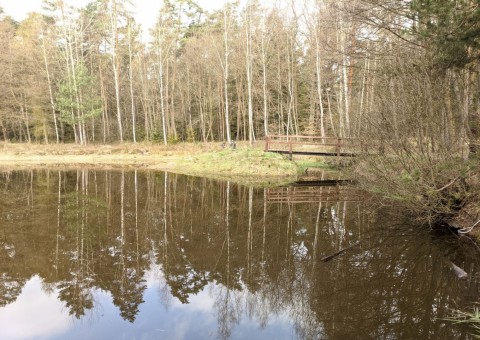 Pobieranie prób wody – okolice Dąbrowy (gm. Dłutów)