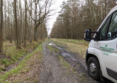 Pobieranie prób wody – okolice Wiączynia (gm. Nowosolna)