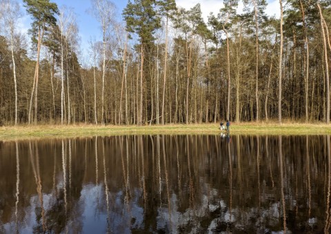 Pobieranie prób wody – okolice Wiączynia (gm. Nowosolna)