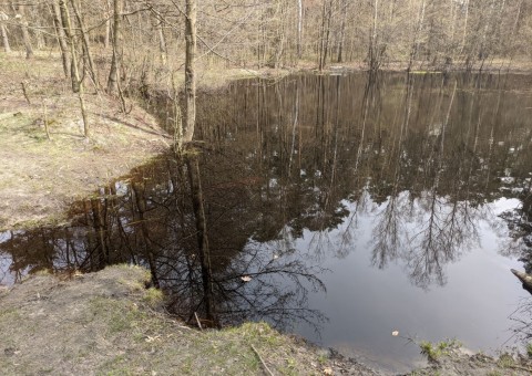 Pobieranie prób wody – okolice Ustronia (gm. Aleksandrów Łódzki)