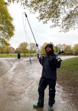 Pobieranie prób wody – Hovindammen, Oslo