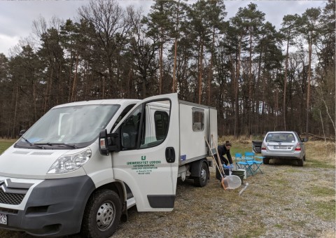 Pobieranie prób wody – Błoto, Niepołomice