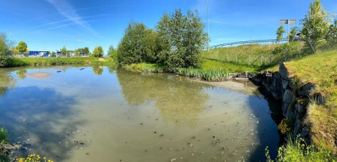 Pobieranie prób wody – Leangen, Landbruksvegen, Trondheim